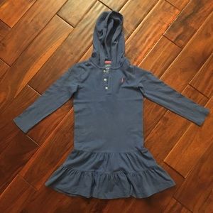 Ralph Lauren Blue Hooded Dress